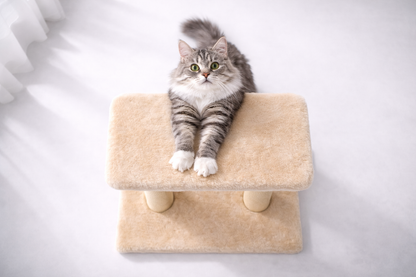 Scratchi Duo™ – Dual Luxury Cat Tree & Scratching Post