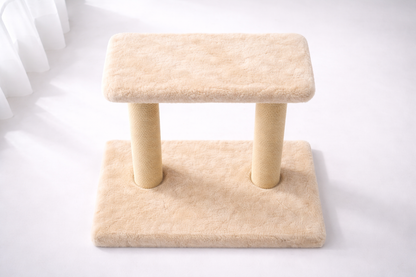 Scratchi Duo™ – Dual Luxury Cat Tree & Scratching Post