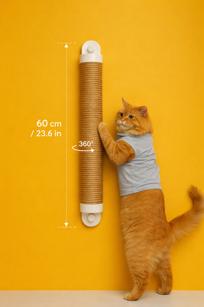 Scratchi 360 Wall and Window Mounted Cat Scratching Post