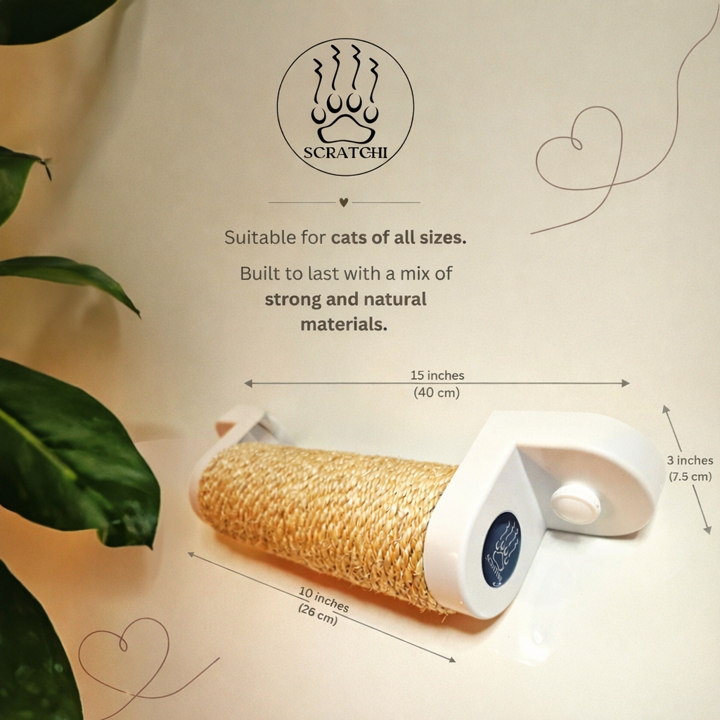 Scratchi 360 Wall and Window Mounted Cat Scratching Post