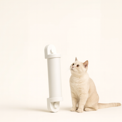 Scratchi 360° Cat Scratcher Reusable Body Only (6mm Sisal Rope Sold Separately) Durable, Lightweight, Space-Saving, PVC | Wall & Window Mount