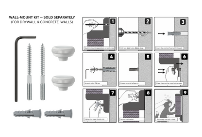 Scratchi 360 Wall and Window Mounted Cat Scratching Post