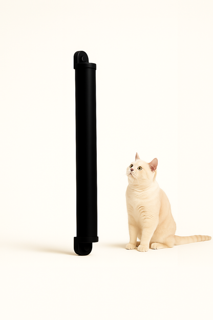 Scratchi 360° Cat Scratcher Reusable Body Only (6mm Sisal Rope Sold Separately) Durable, Lightweight, Space-Saving, PVC | Wall & Window Mount
