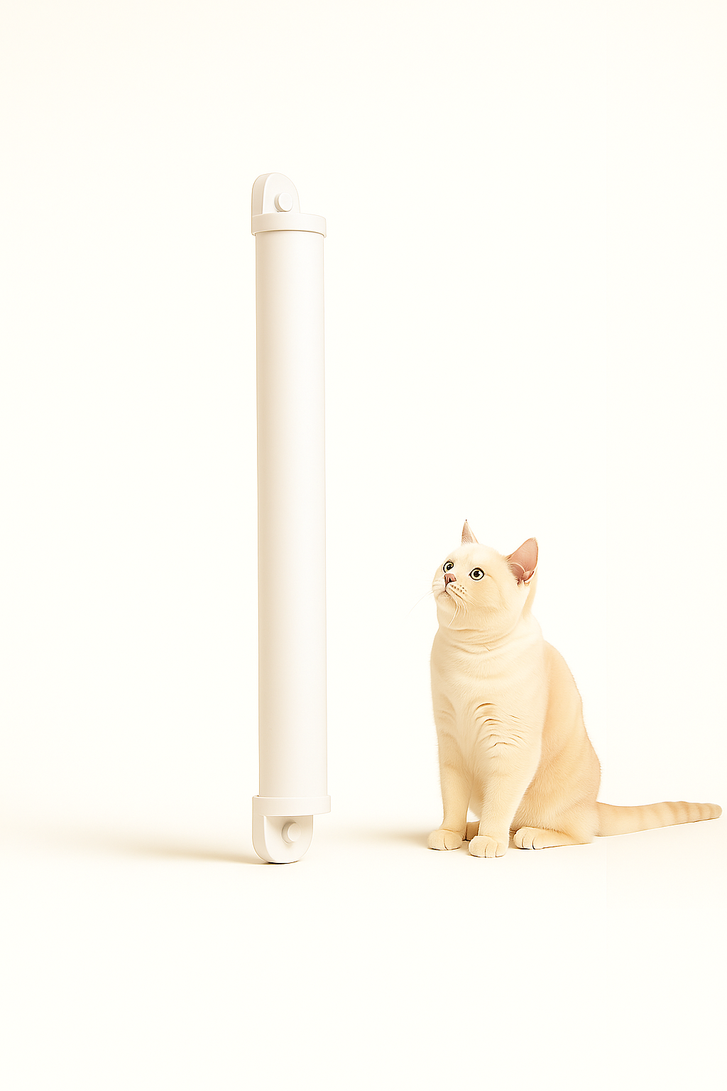 Scratchi 360° Cat Scratcher Reusable Body Only (6mm Sisal Rope Sold Separately) Durable, Lightweight, Space-Saving, PVC | Wall & Window Mount