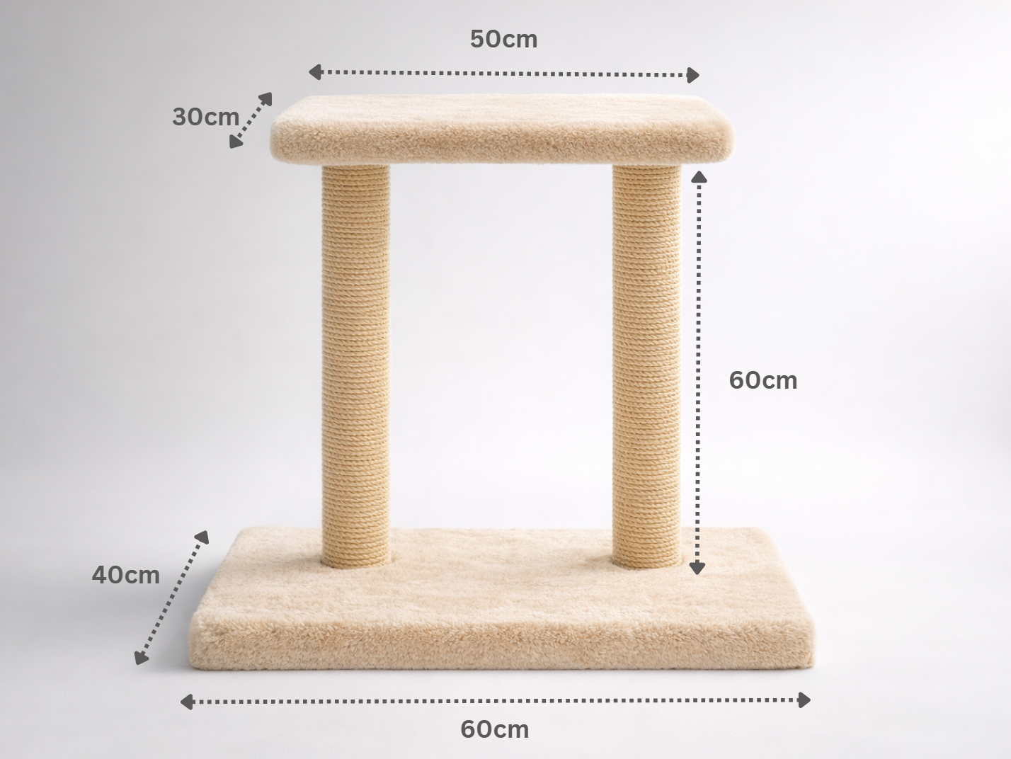 Scratchi Duo™ – Dual Luxury Cat Tree & Scratching Post