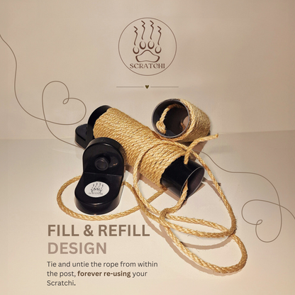 Scratchi 360 Wall and Window Mounted Cat Scratching Post