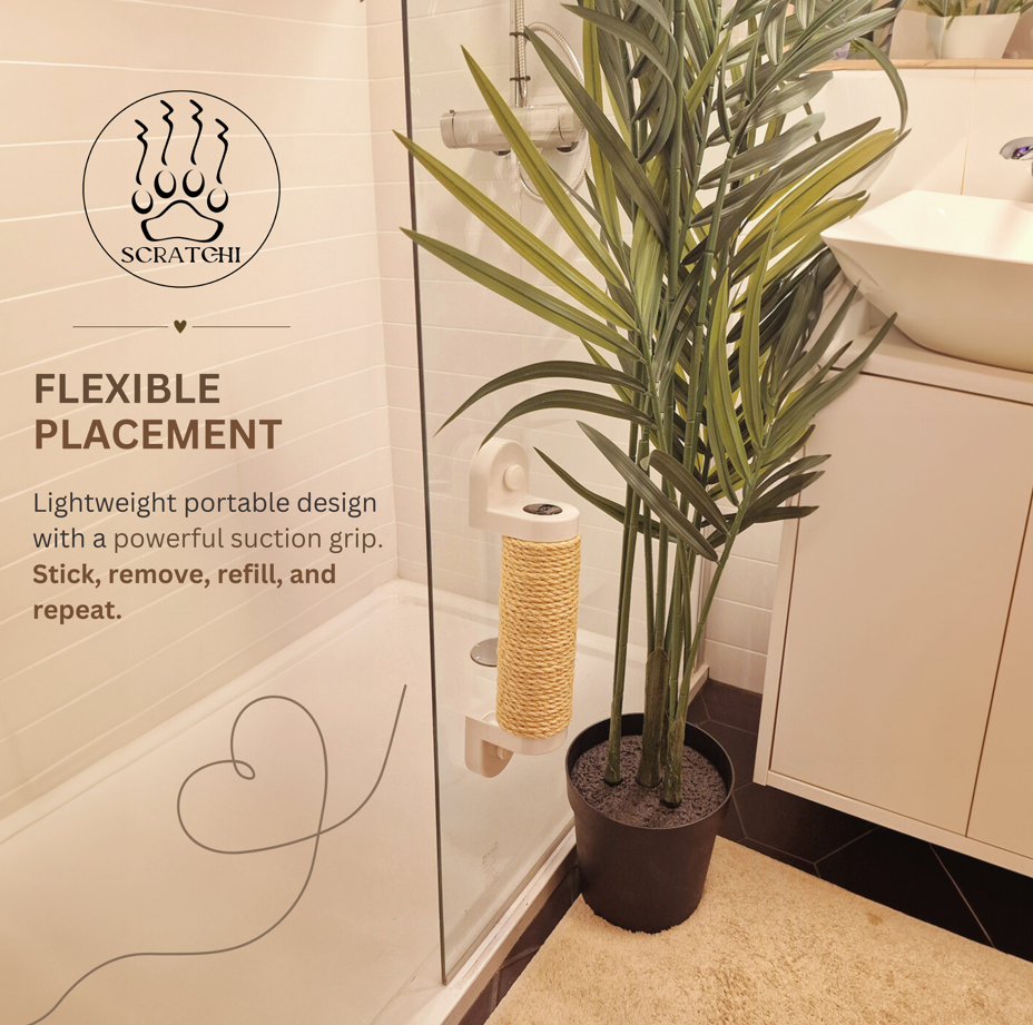 Scratchi 360 Wall and Window Mounted Cat Scratching Post