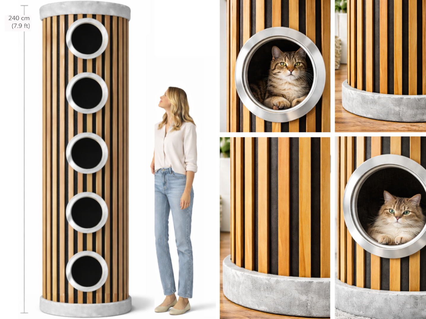 Scratchi Tower - Premium Vertical Cat Haven