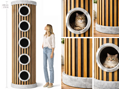 Scratchi Tower - Premium Vertical Cat Haven